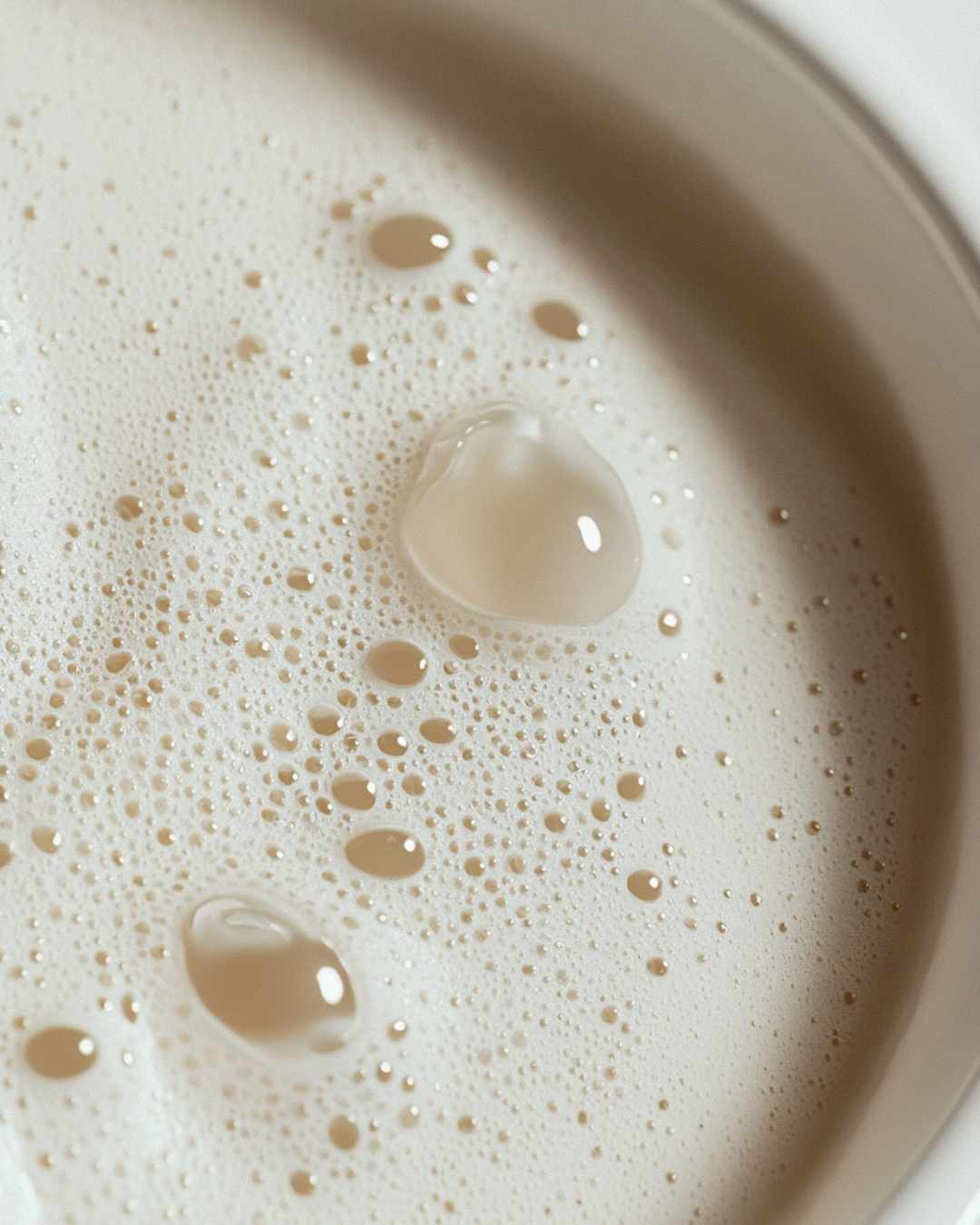 Close-up of creamy soap lather with bubbles illustrating artisan vs commercial soap differences