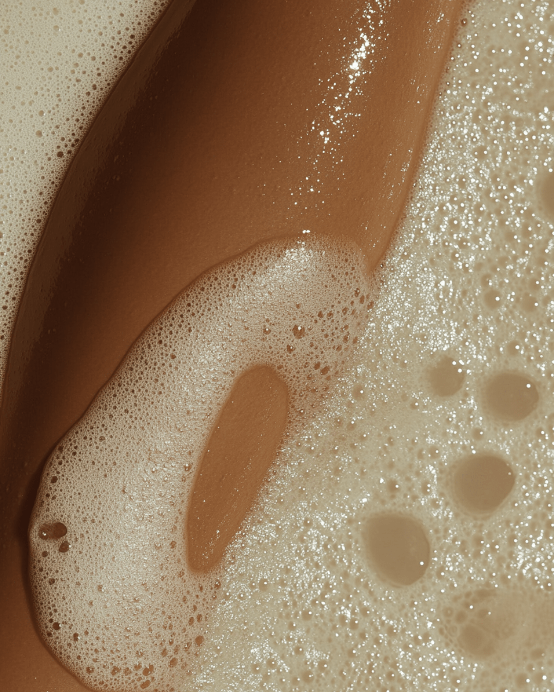 Close up of foaming brown handmade soap bar highlighting benefits handmade soap bars for skin hydration and cleansing