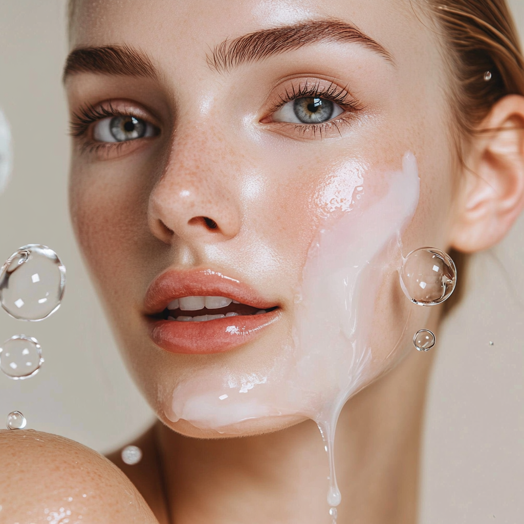 Close-up of woman with glowing skin using the best artisan soaps in Texas for hydration and gentle care