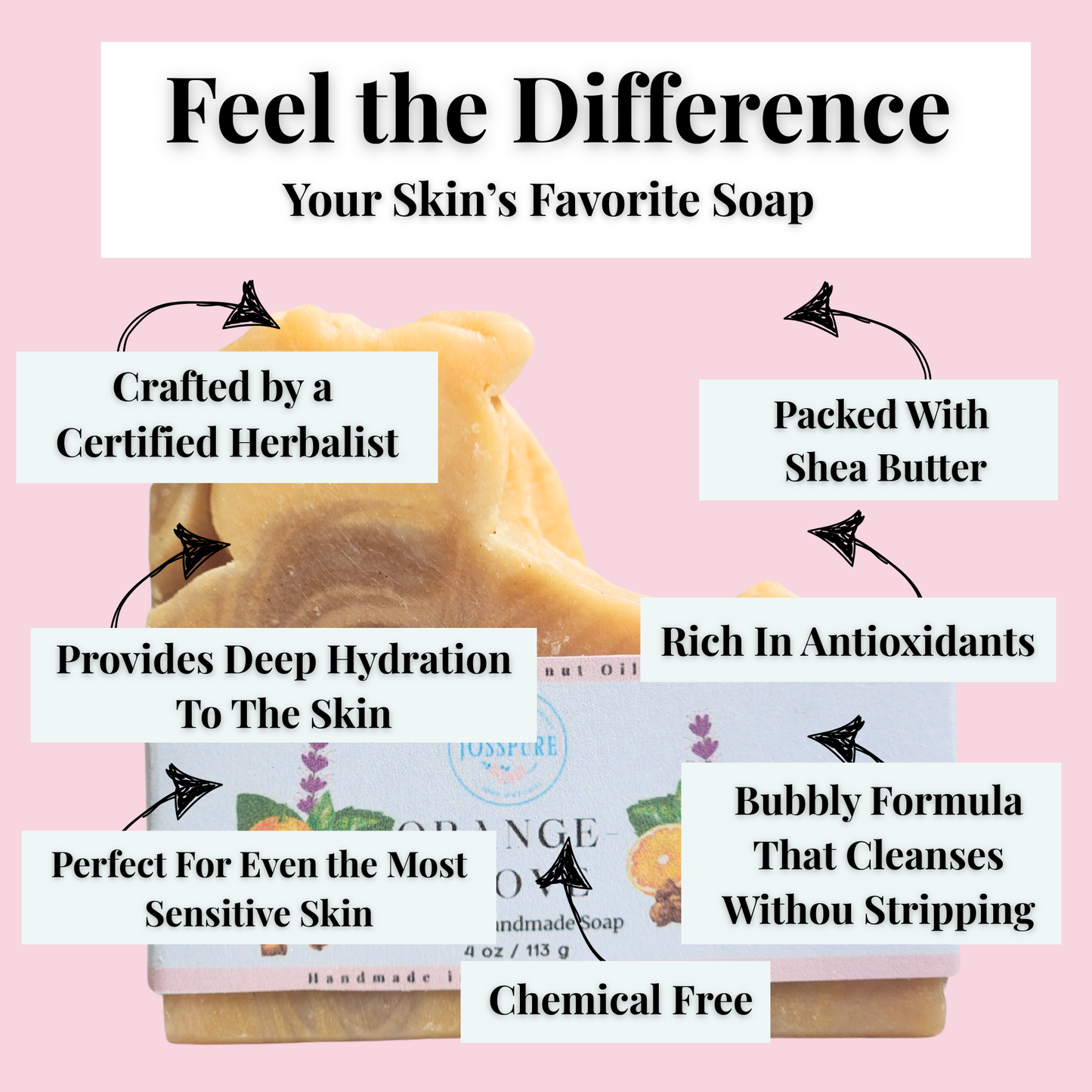 Orange-Clove Patchouli | Mild Shea Butter Soap