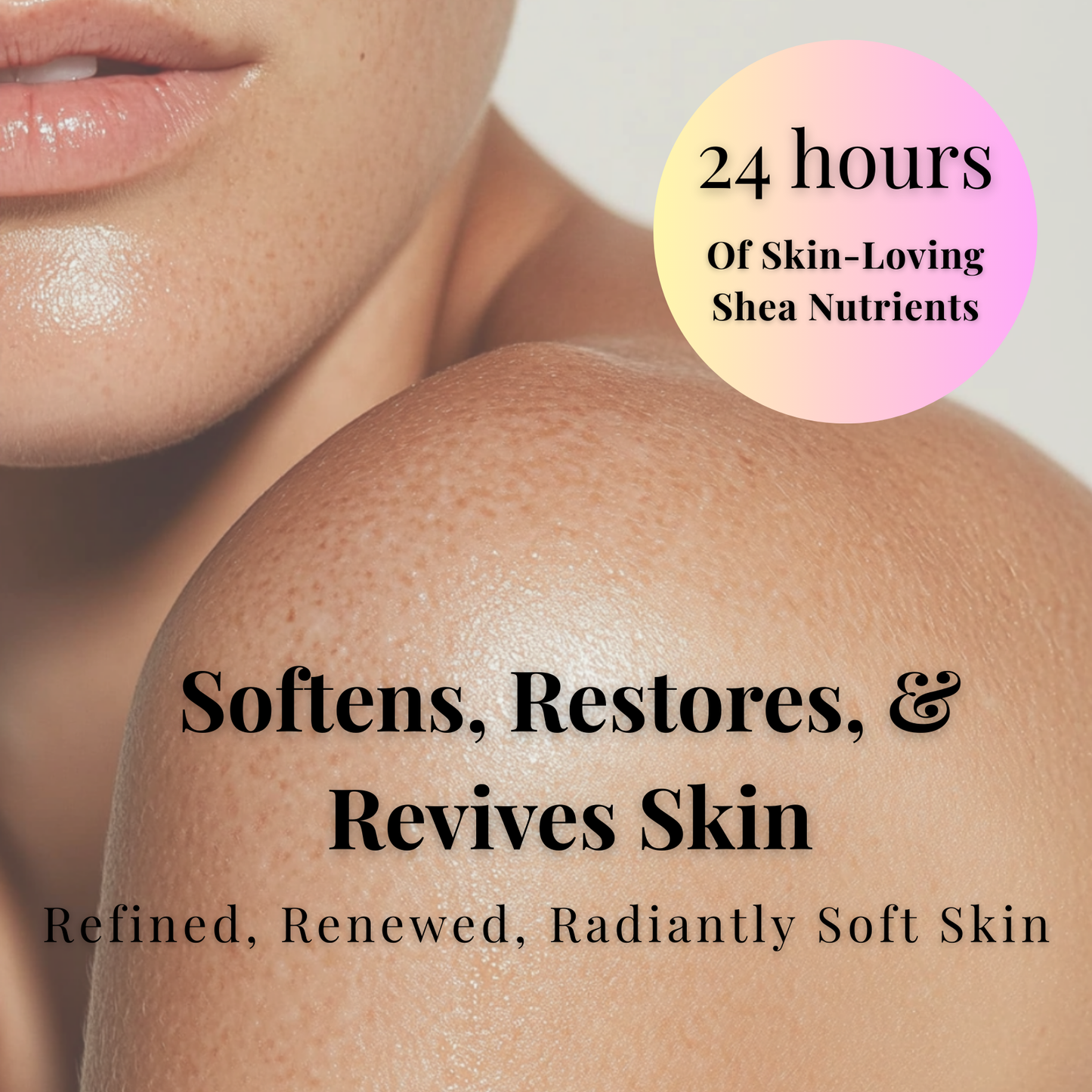 Close-up of smooth skin highlighting benefits of Green All Natural Soap for soft and radiant skin