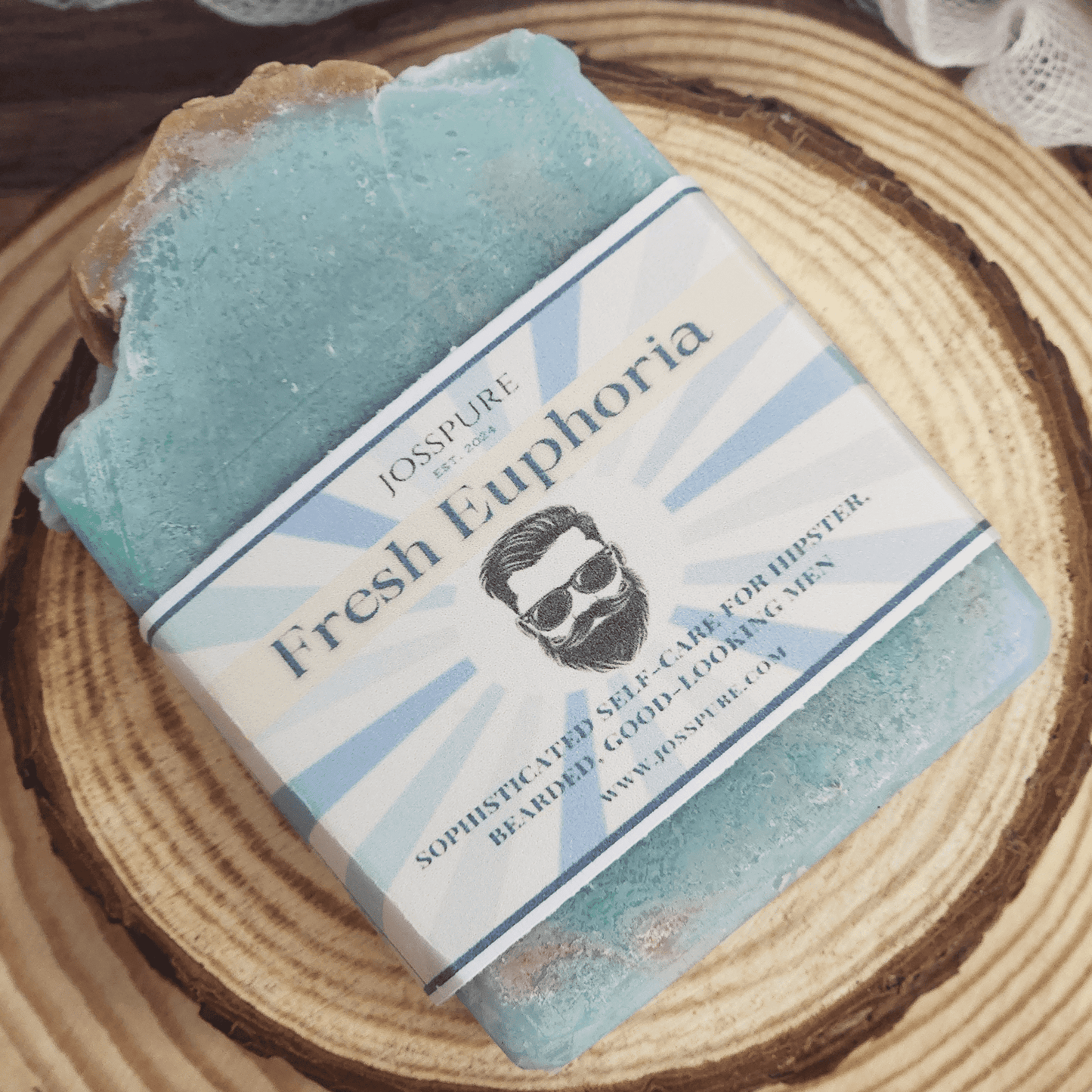 JOSSPURE mens fresh mild shea butter soap handmade with natural ingredients for gentle cleansing