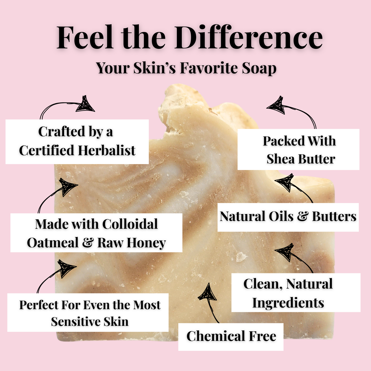 Oatmeal Honey| Mild Shea Butter Soap