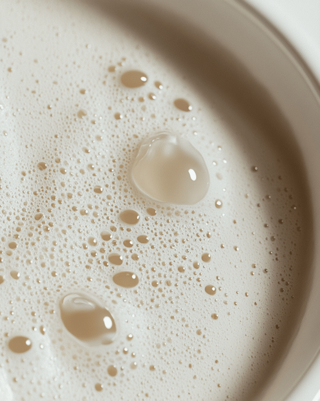 Close-up of creamy soap lather with bubbles illustrating artisan vs commercial soap differences