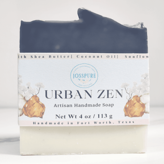 Urban Zen artisan handmade soap featuring husband vs wife challenge unisex soap with natural ingredients