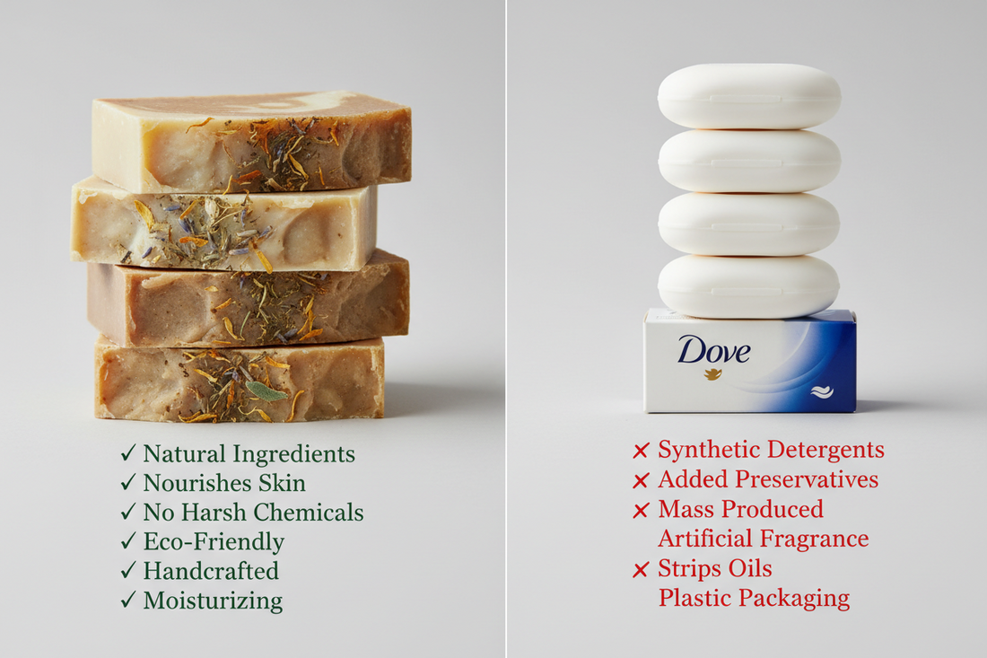 Handmade Soap vs Dove: Is It Really “Moisturizing” or Just Marketing?