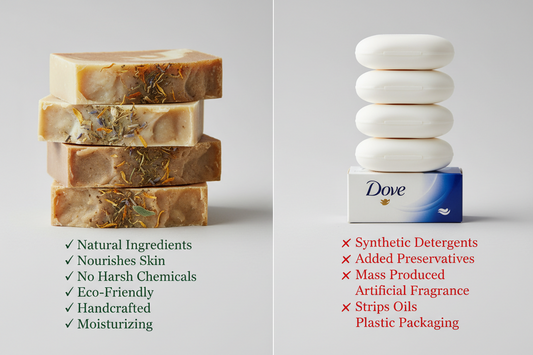 Handmade Soap vs Dove: Is It Really “Moisturizing” or Just Marketing?