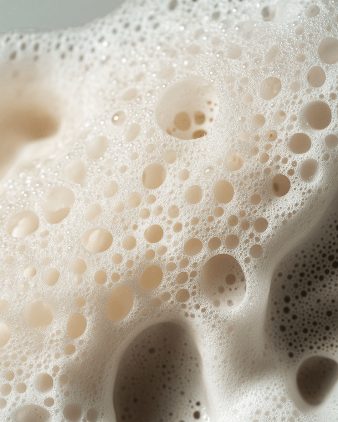 Close-up of soap bubbles and foam symbolizing supporting women owned artisan soap brands with clean and intentional products