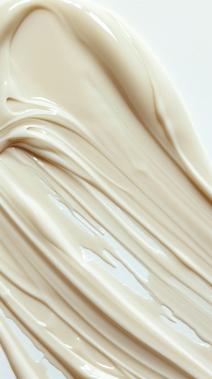 Close-up of creamy lotion texture highlighting skincare benefits of tallow for dry skin hydration and soothing