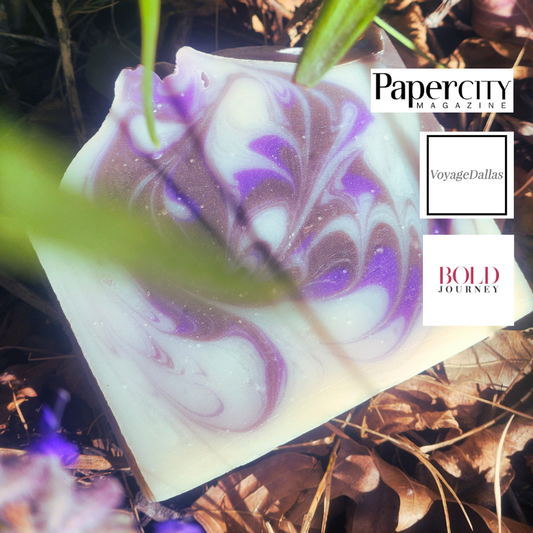 Artisan soap featuring a marbled design, ideal for monthly soap box subscriptions for sensitive skin