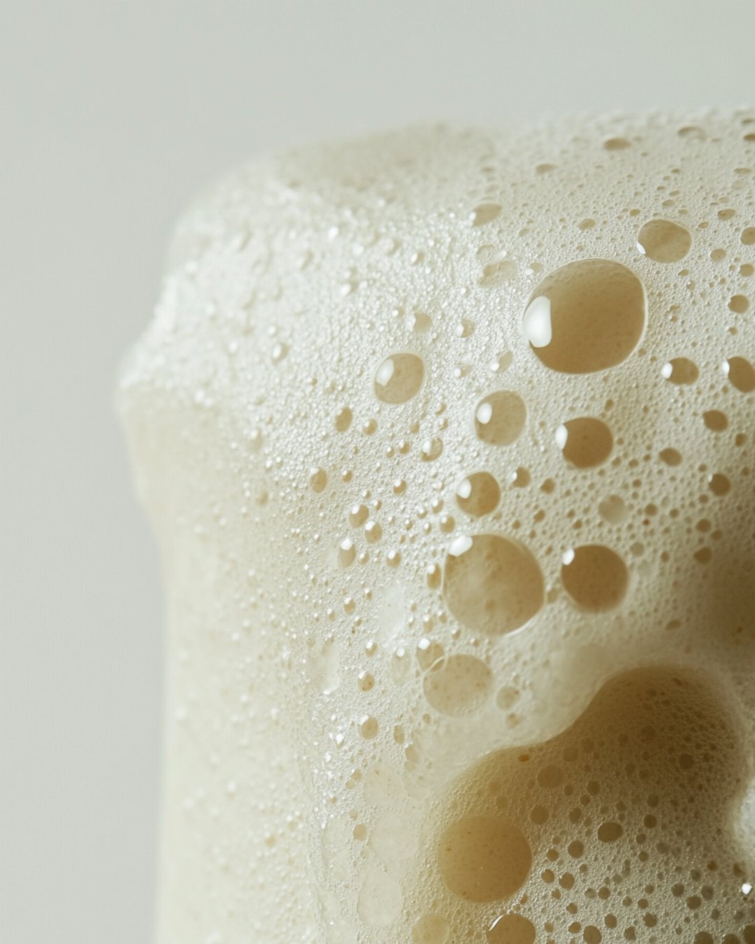 Close-up of creamy bubbles showcasing our Women Beauty Gift Sets with nourishing ingredients for radiant skin