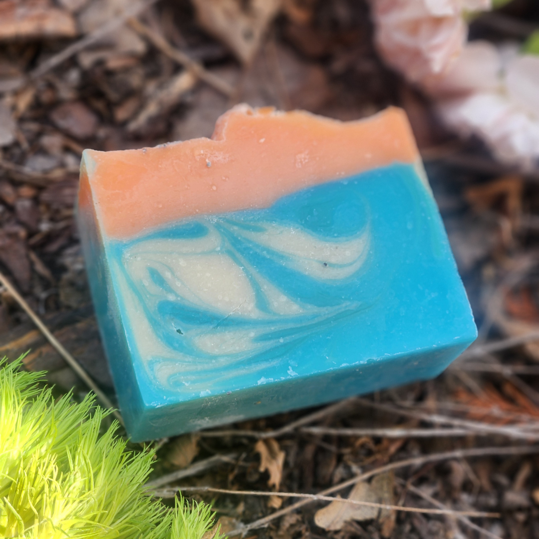 Island Vibes Summer Shea Butter Soaps with tropical scents creating rich lather and bubbles for a refreshing shower experience