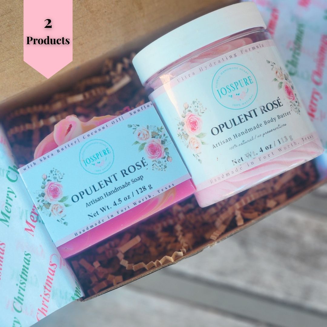 Rose Soap & Body Butter Gift Set