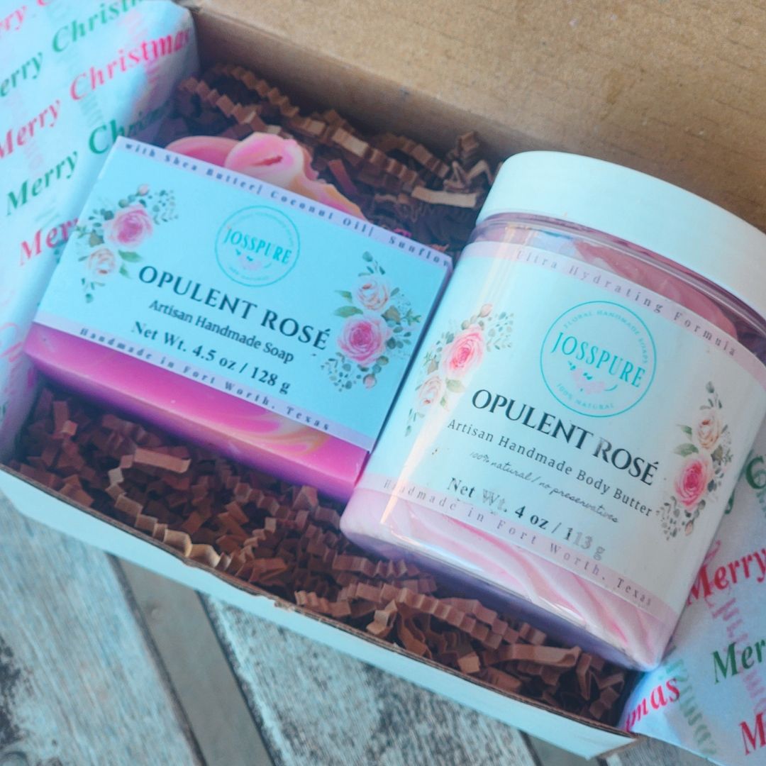 Rose Soap & Body Butter Gift Set