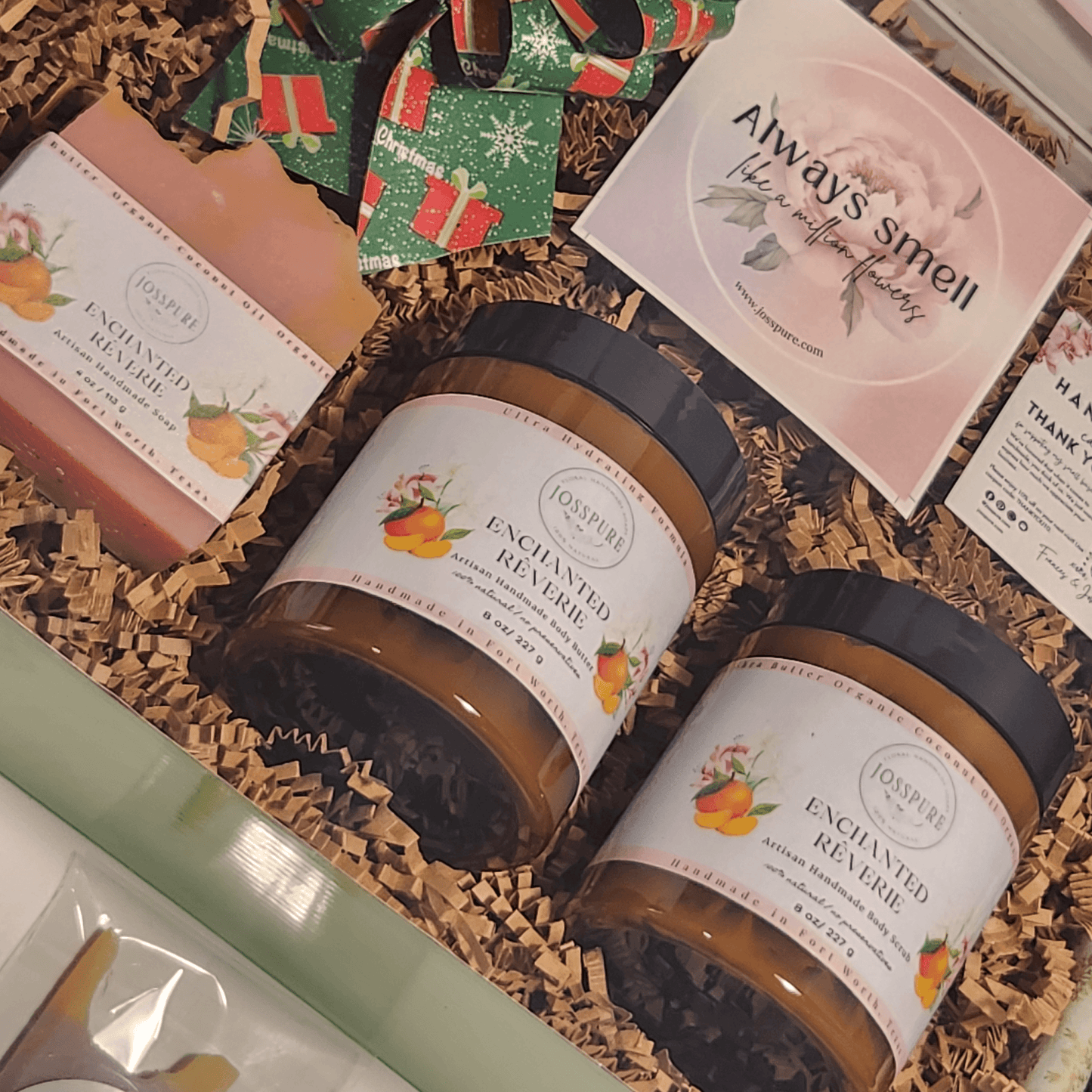 Enchanted Rêverie Deluxe Holiday Gift Set - JOSSPURE | Handmade Soap | Shea Butter Soap |Natural Soap