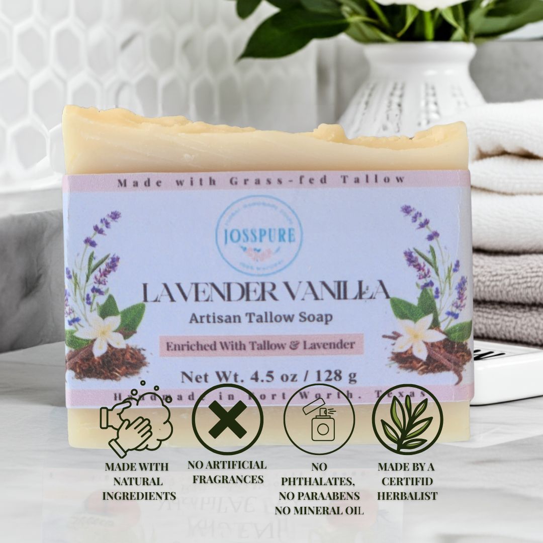 Dry Skin Facial Care Bundle | Lavender Tallow Soap, Toner Tallow Balm
