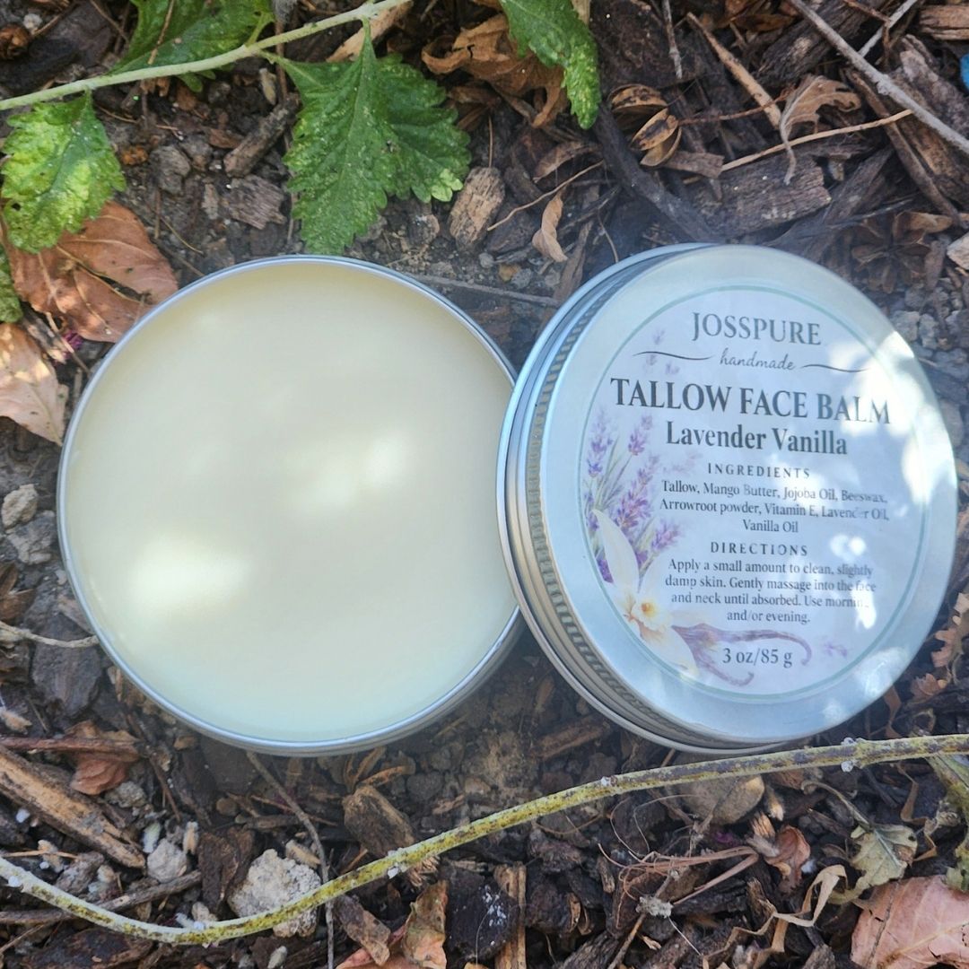 Dry Skin Facial Care Bundle | Lavender Tallow Soap, Toner Tallow Balm