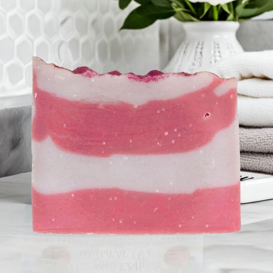 Crushed Candy Cane| Artisan Soap Bar