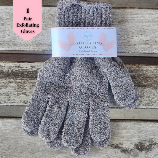JOSSPURE Natural Exfoliating Gloves for Gentle Skin Care