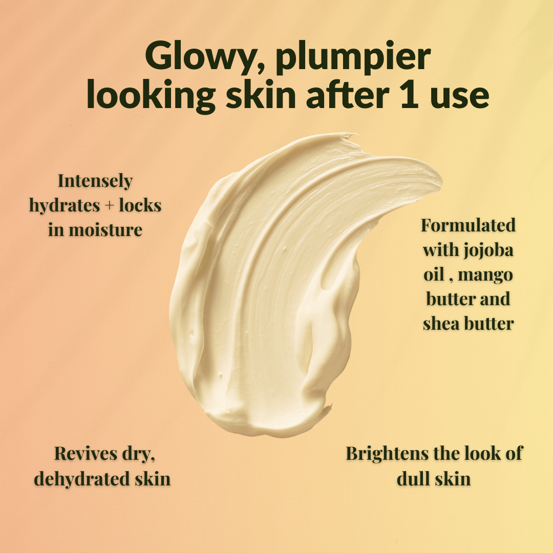 Grapefruit orange mango butter whipped body butter for intense hydration and glowing skin