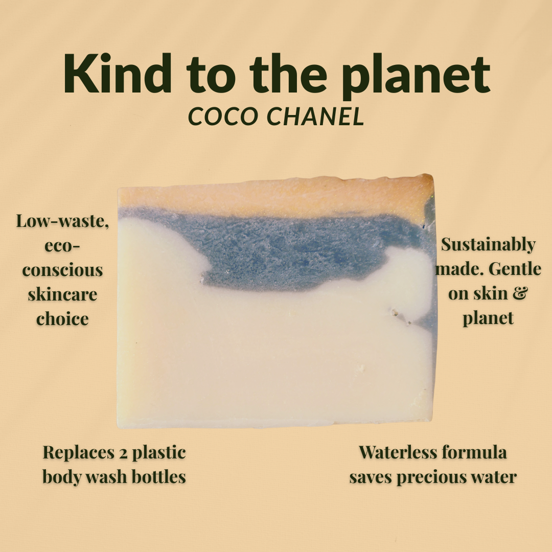 Coco Chanel perfume soap with eco-friendly benefits for gentle skincare and low-waste living