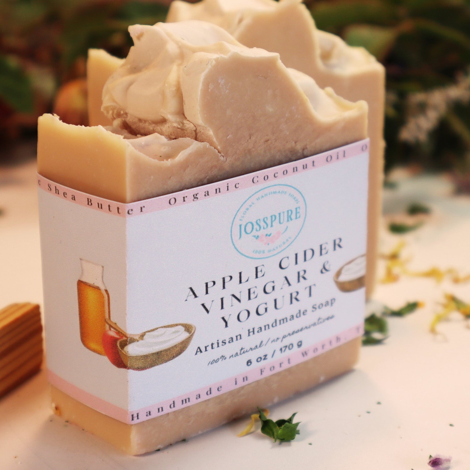 apple cider vinegar yogurt handcrafted soap