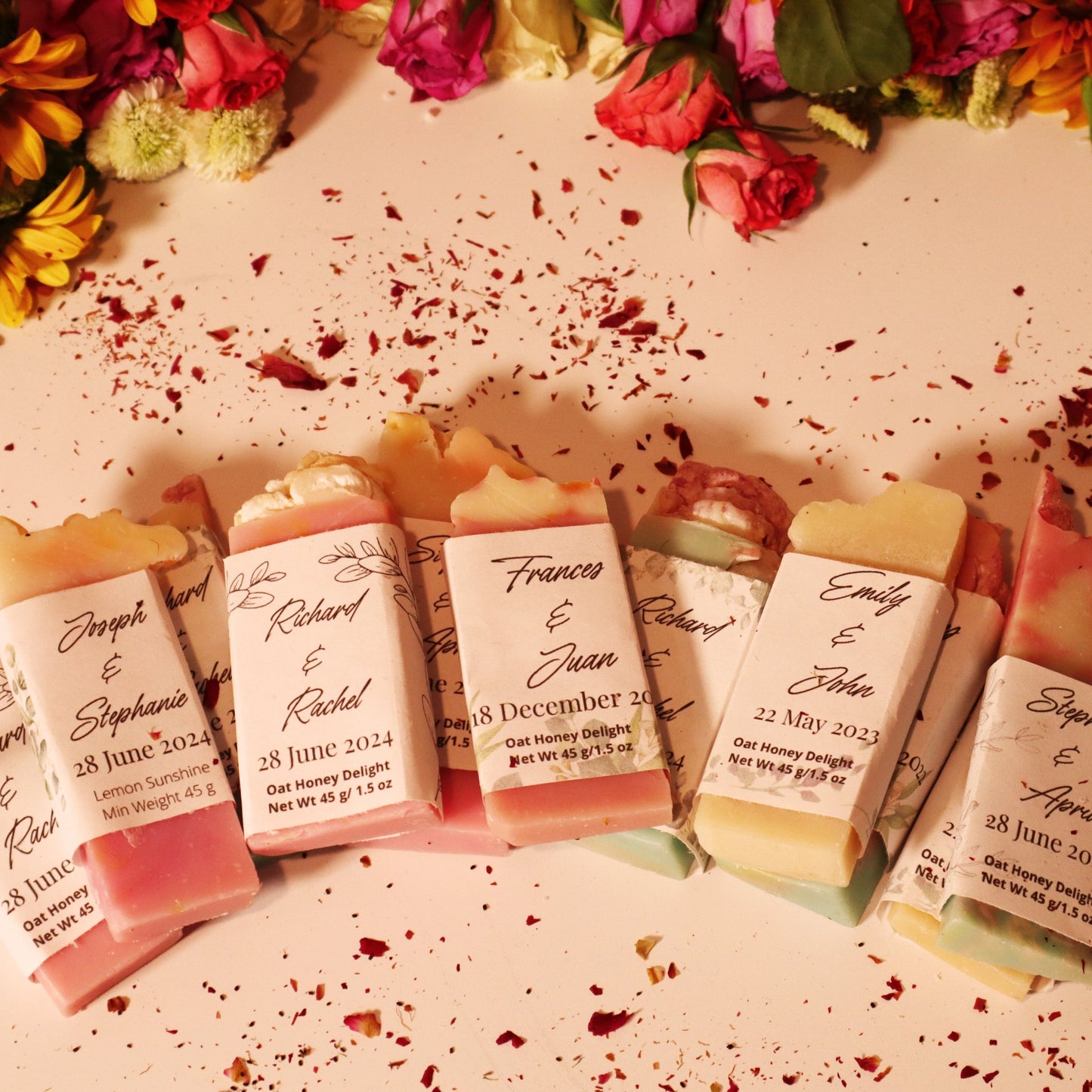 Artisan Handmade Soaps Wedding Soaps Favors 100 favors - JOSSPURE