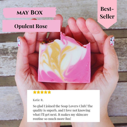 JOSSPURE Opulent Rose artisan soap bars with vibrant swirls for natural body care