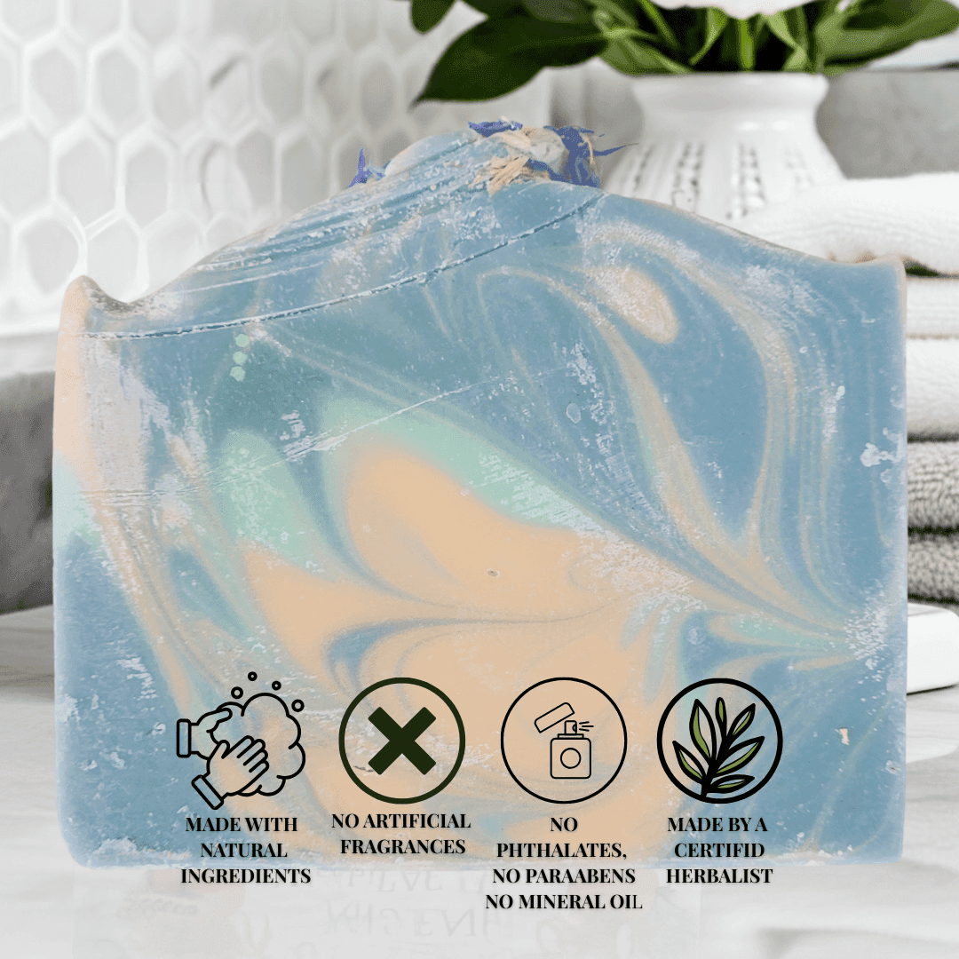 JOSSPURE Blackberry Sage Shea Butter Soap with natural ingredients and soothing aroma for skin care