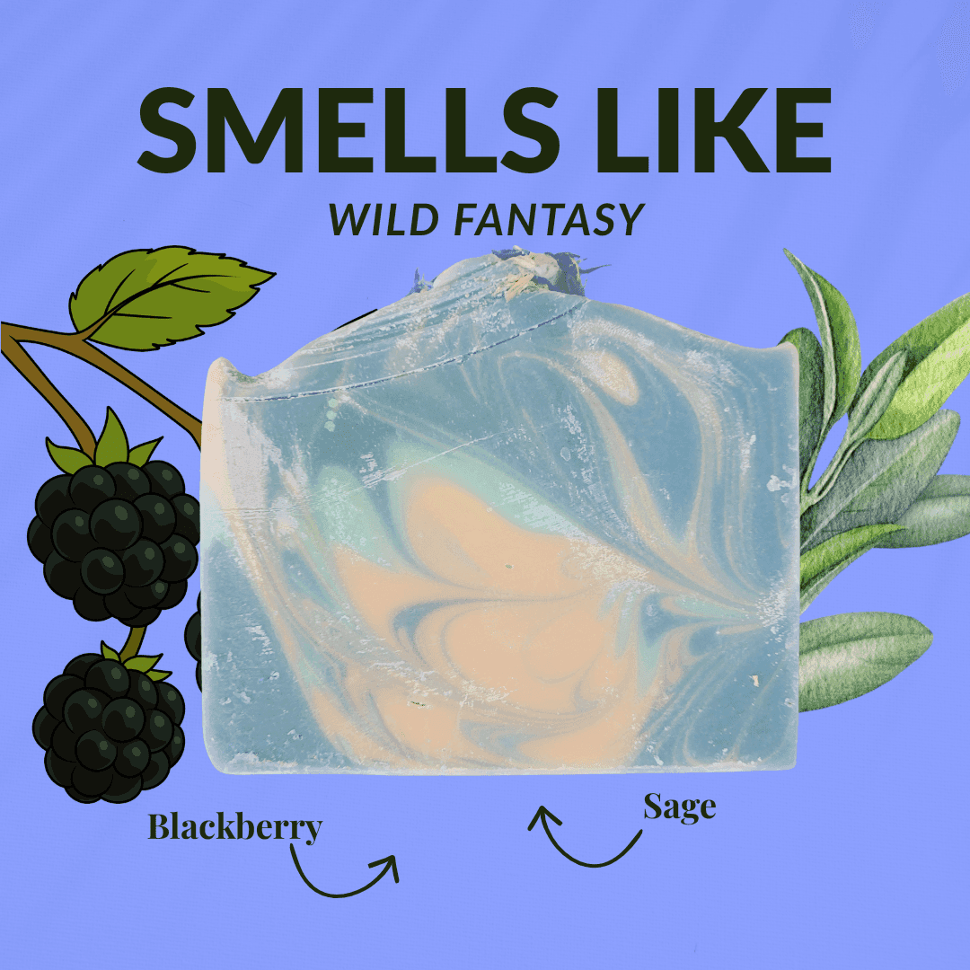 JOSSPURE Blackberry Sage Shea Butter Soap with natural fragrance and moisturizing properties