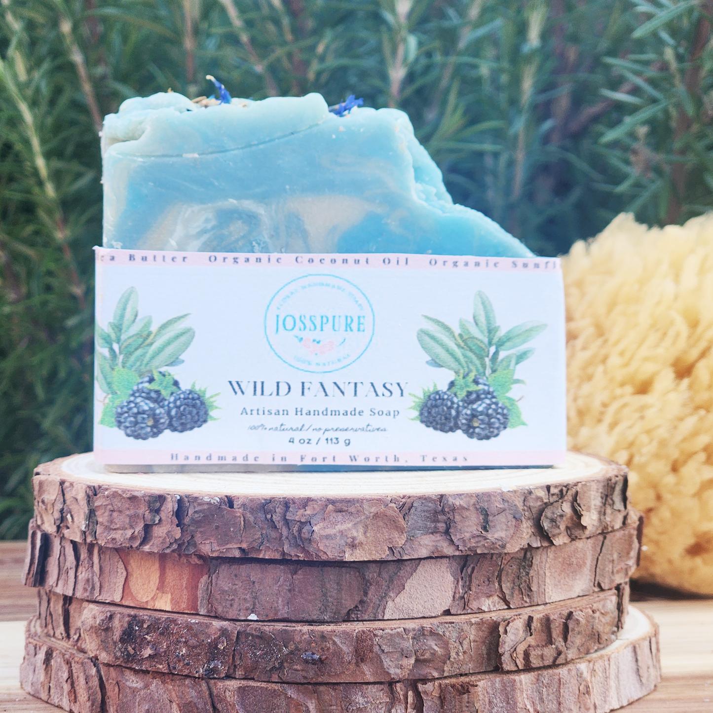 blackberry and sage shea butter soap