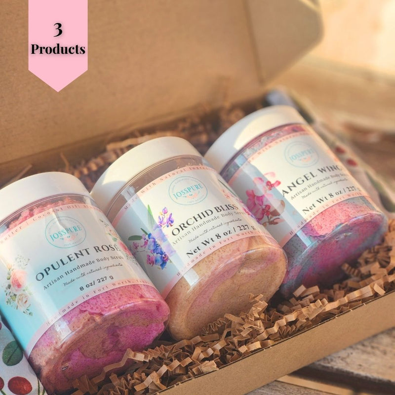 Floral Sugar Scrub Bundle |Sugar Scrubs
