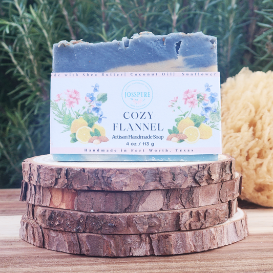 flannel shea butter soap