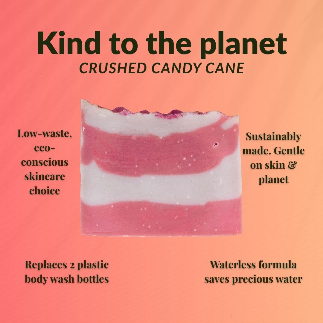 Crushed Candy Cane| Artisan Soap Bar