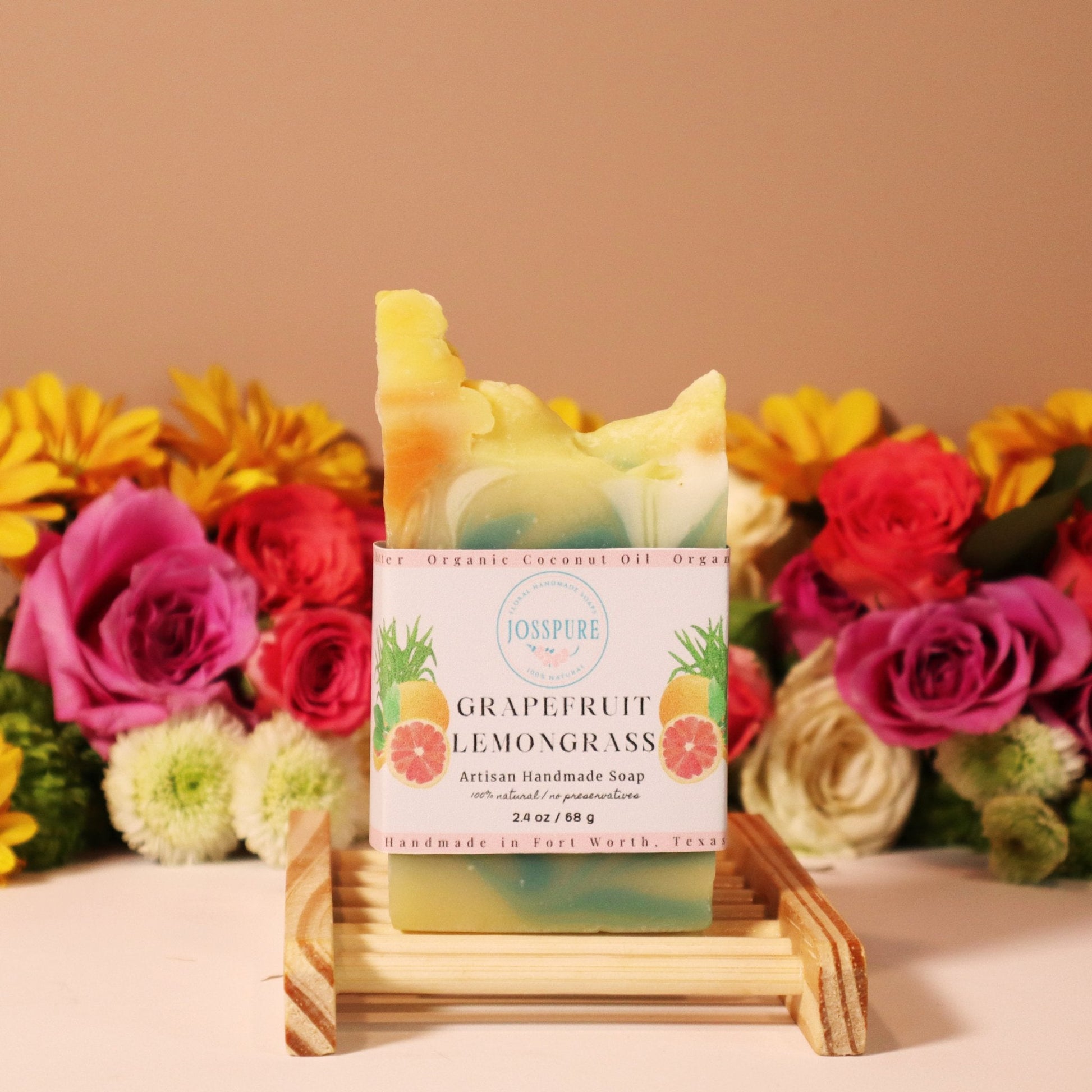 best selling grapefruit lemongrass handcrafted soap