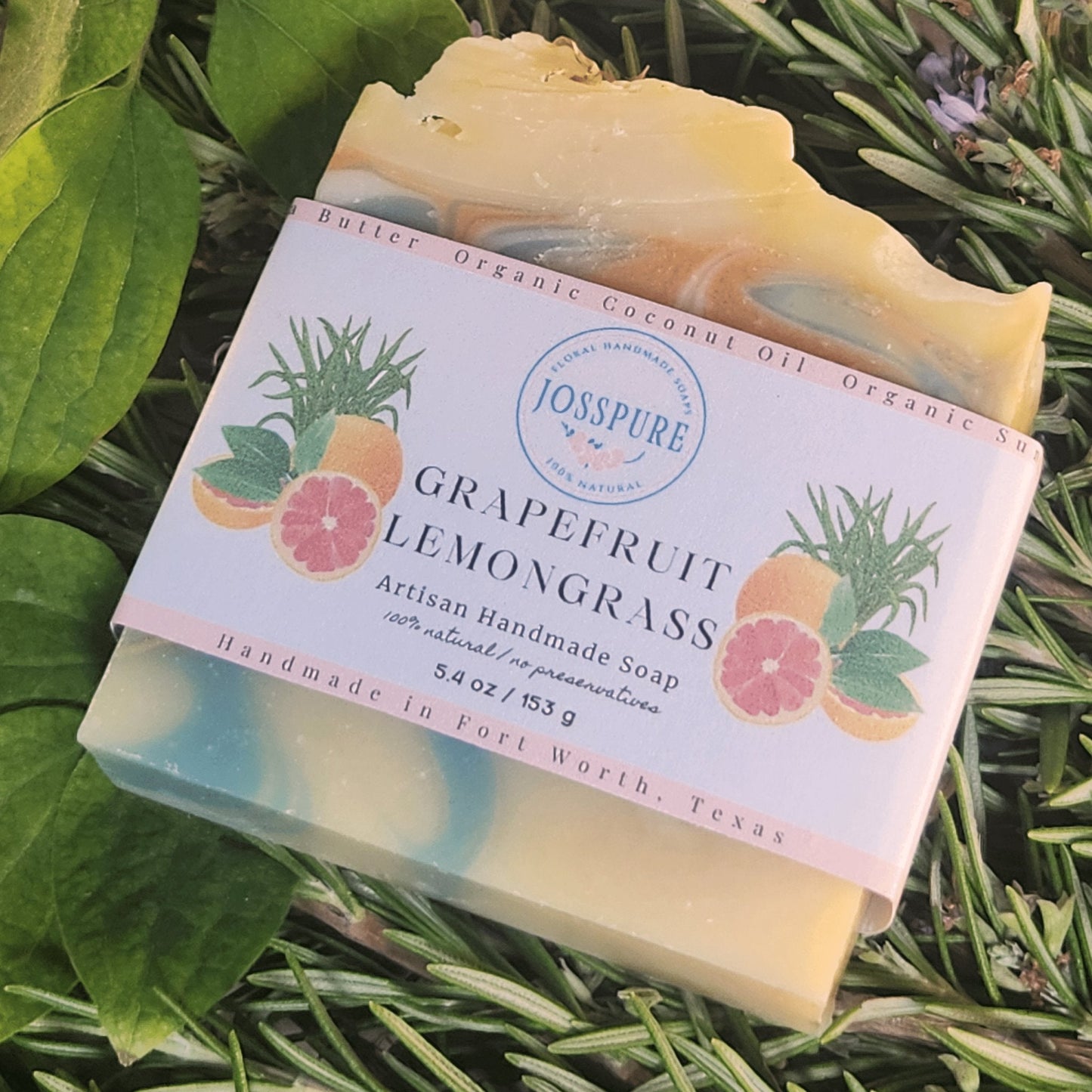 Grapefruit Lemongrass Handcrafted Soap Bar