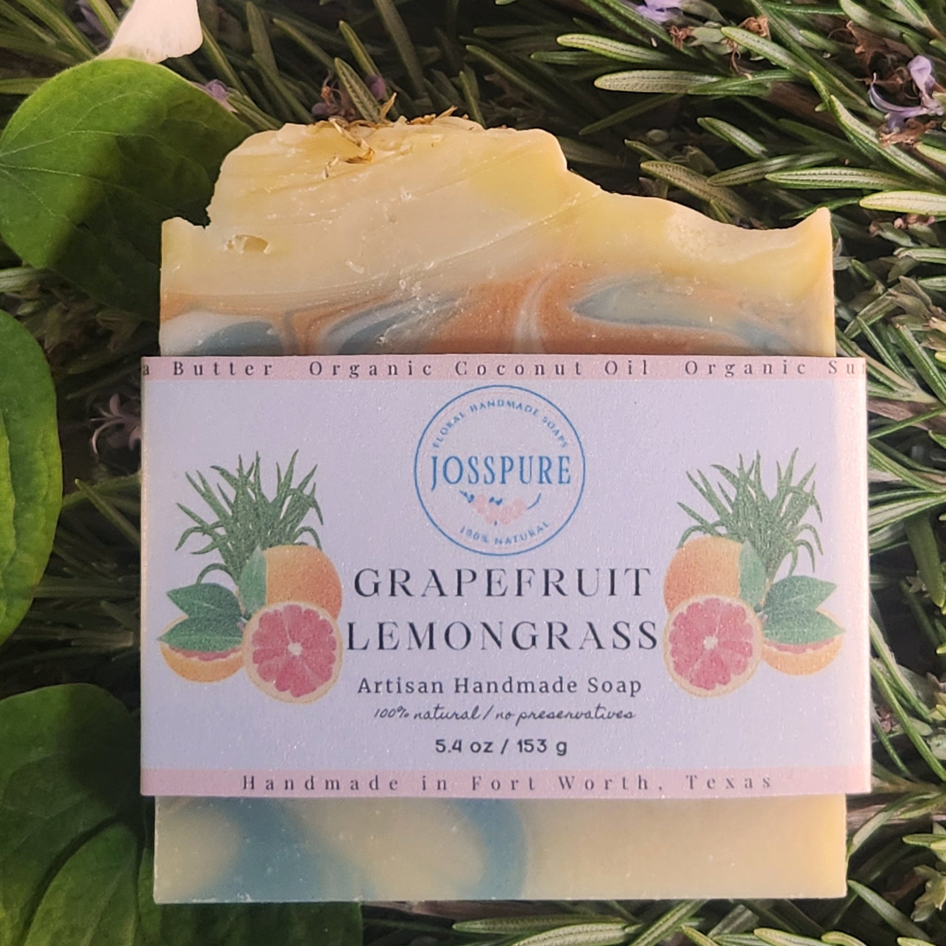 grapefruit lemongrass artisan handmade soap