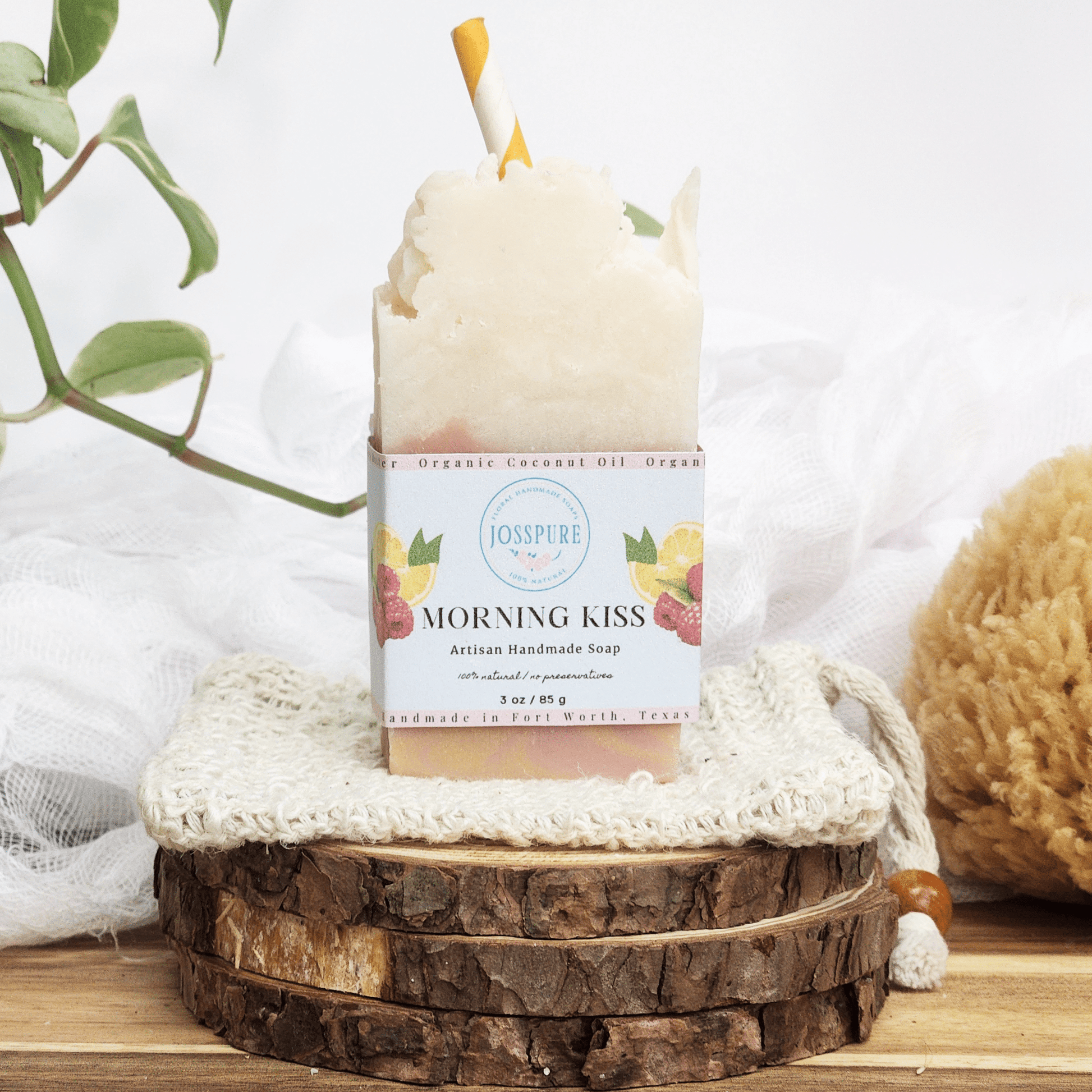 Travel Size Mild Shea Butter Soap by JOSSPURE artisan handmade soap with natural ingredients