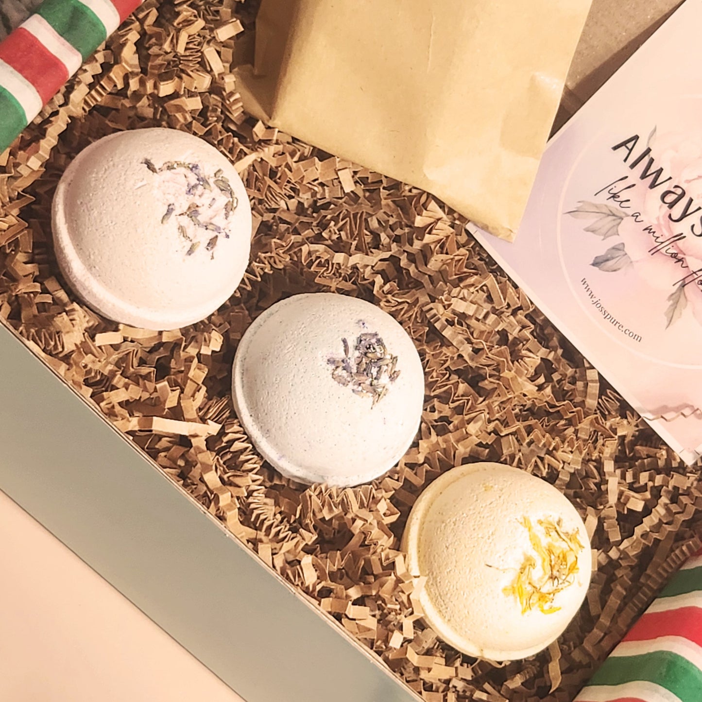 Holiday Secret Santa Bath Bomb Gift Set- Bundle #10 - JOSSPURE