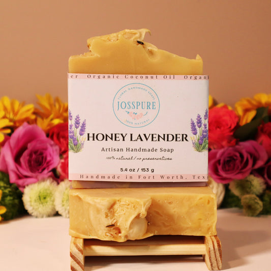 honey lavender handcrafted soap in fort worth texas