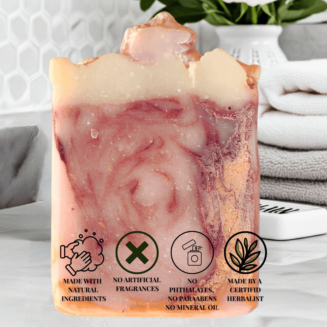 Handmade jasmine gardenia mild shea butter soap with natural ingredients and no artificial additives