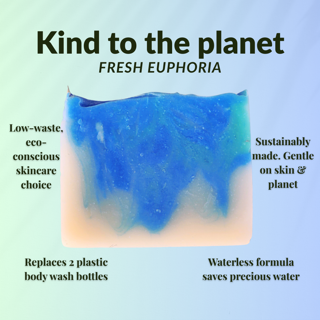 JOSSPURE Fresh Euphoria Handmade Soap with Gentle Formula, featuring mens fresh mild shea butter soap