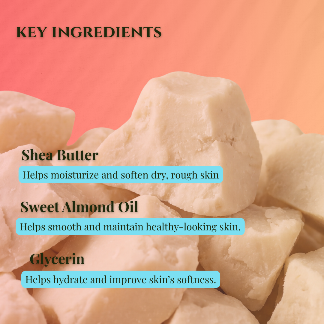 JOSSPURE rose luxury sugar scrub with key ingredients like shea butter and sweet almond oil for soft skin