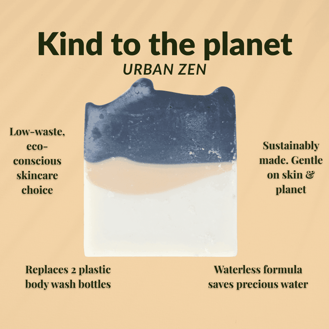 Charcoal unisex soap by JOSSPURE, eco-friendly, low-waste, and gentle on skin and planet