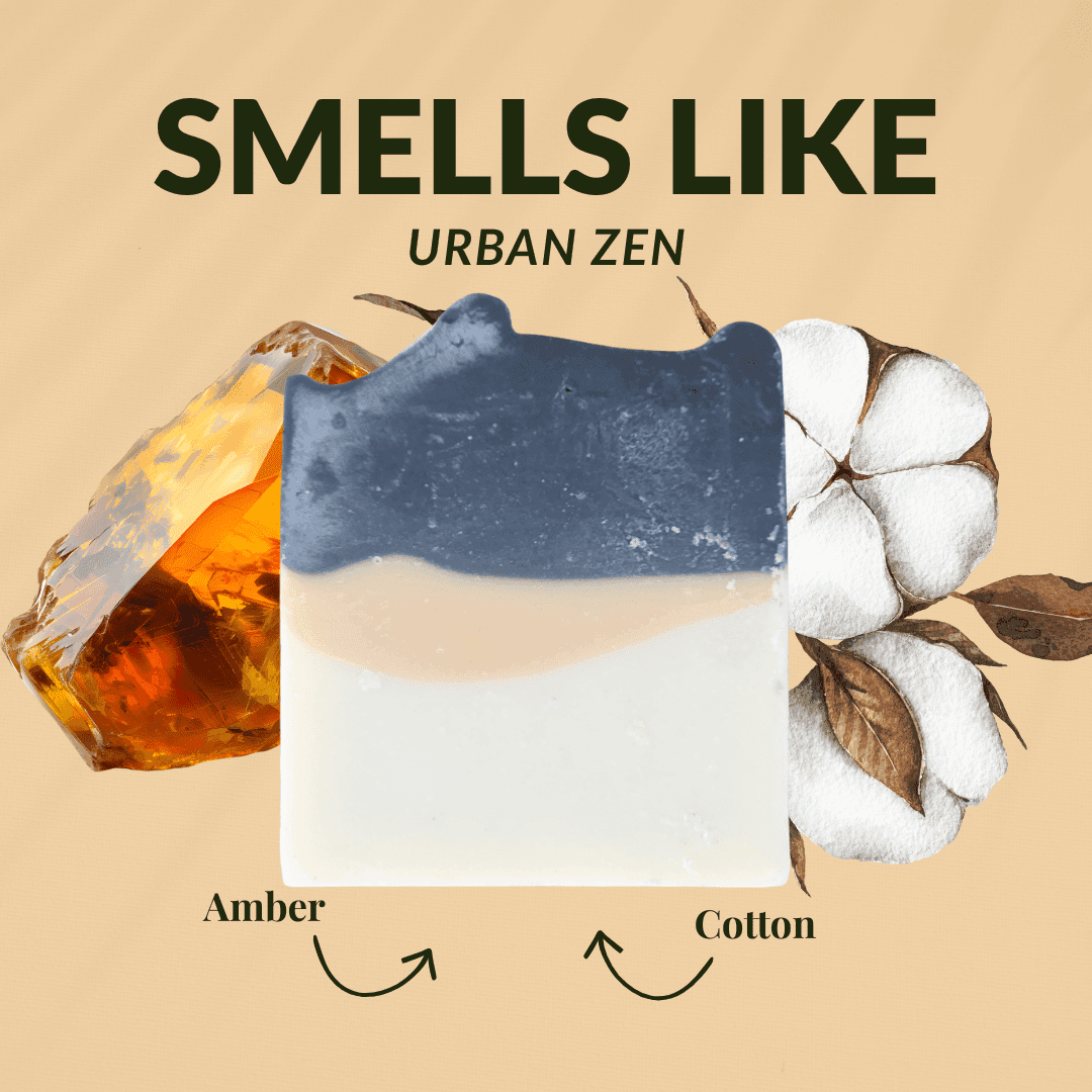 JOSSPURE Charcoal Unisex Soap with Amber and Cotton Scent for Natural Body Care