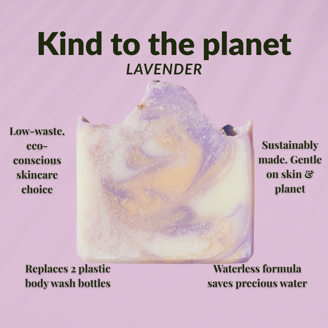 Lavender Mild Shea Butter Soap by JOSSPURE, eco-friendly with a gentle waterless formula