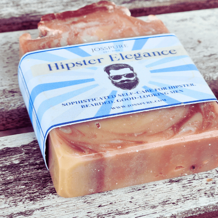 JOSSPURE mens sandalwood patchouli shea butter soap with earthy tones for luxurious self-care