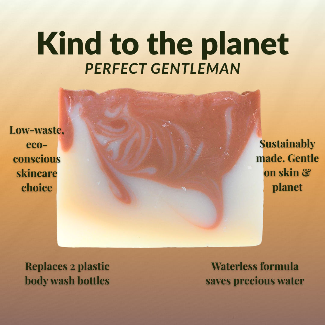 JOSSPURE Mens sandalwood soap with sustainable ingredients for eco-conscious skincare