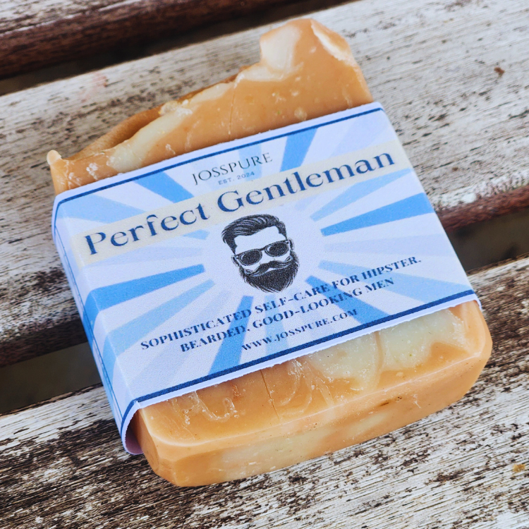 JOSSPURE Perfect Gentleman Handmade Soap with Mens sandalwood soap for stylish self-care