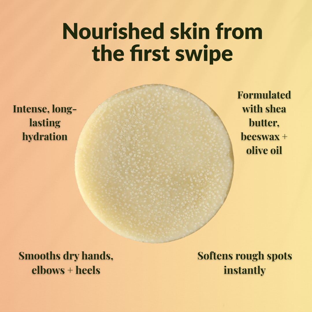 JOSSPURE Shea Butter Lotion Bars providing intense hydration and smoothing dry skin for hands and elbows